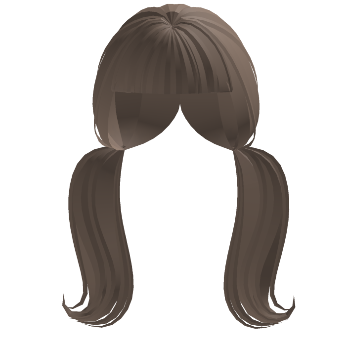 ♡ ꒱ Cute Milk Tea Curved Pigtails