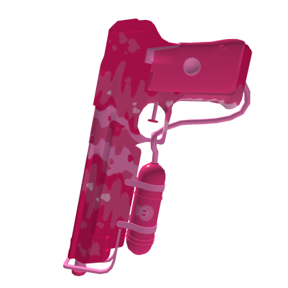 Pink Valentine Love Camo Water Pistol Squirt Gun🔫 Roblox item
