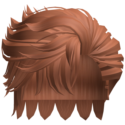 Messy Side Swept Emo Hair (Ginger) Roblox item