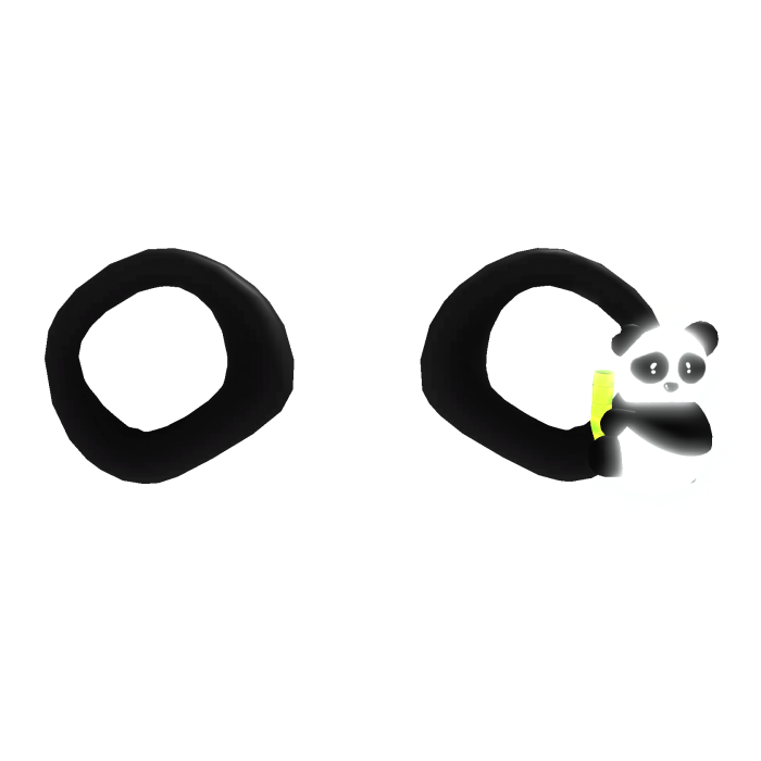 [EMISSIVE] Glowing Panda Ears