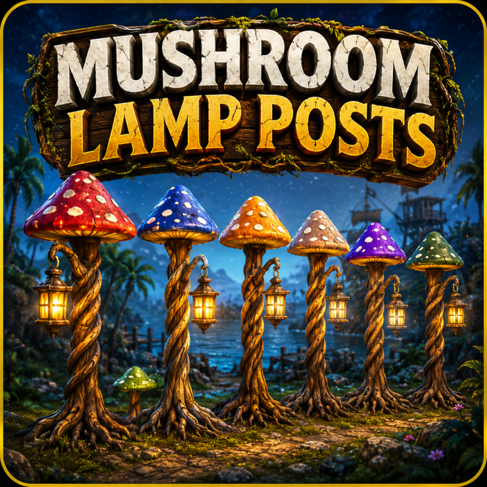 Mushroom Lamp Posts Made By Zelgraz preview 1