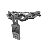 Silver Domino Bling Necklace