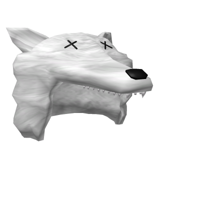 White Wolf Hat Hood Halloween Roblox item