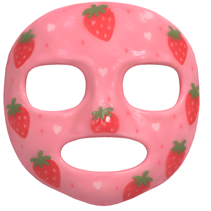 Glossy Strawberry Face Mask