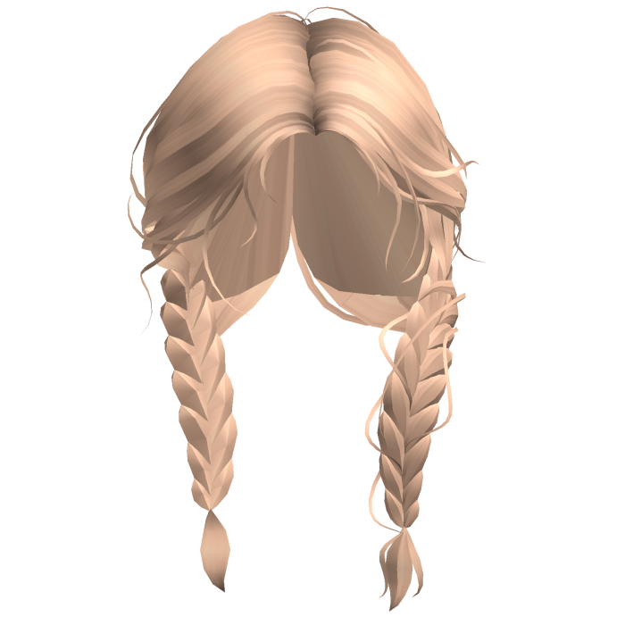 Cute Blonde Messy Braids
