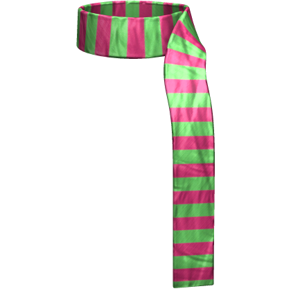 fall striped green pink fashion scarf Roblox item