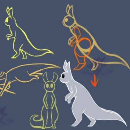slugcat model reference (RAIN WORLD)
