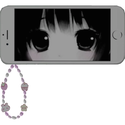 Kawaii Cute Anime Eyes Harajuku Phone With Beads ɞ