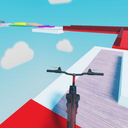 funny obby on a bike