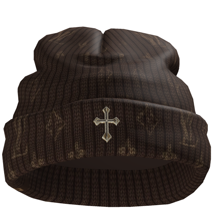 Chrome Cross Worn Beanie