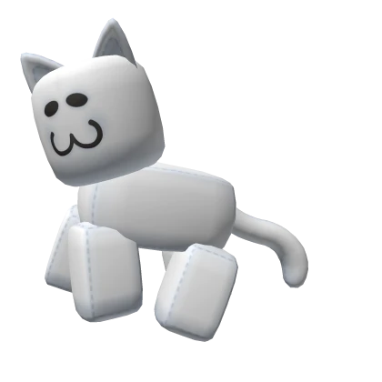 Classic Cat Plush - White (Left) | Roblox Item - Rolimon's