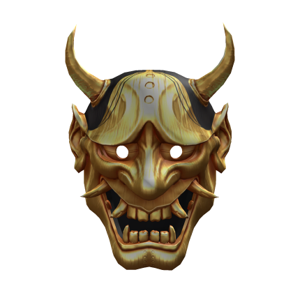 Golden Hannya, Japanese traditional mask