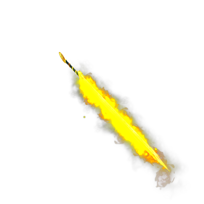 flaming sword