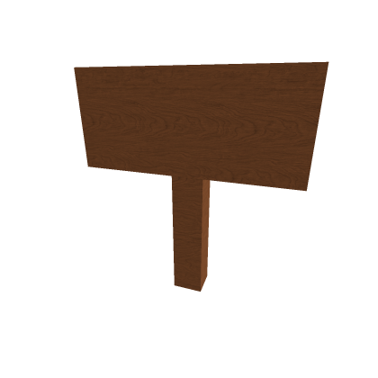 Wooden sign