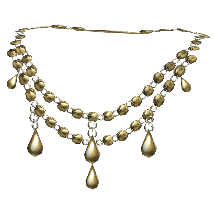 Yellow Gothic Victorian Jewelry Necklace