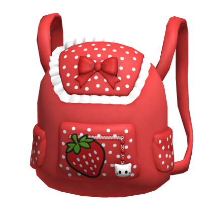 ♡ cutesy strawberry kitty backpack
