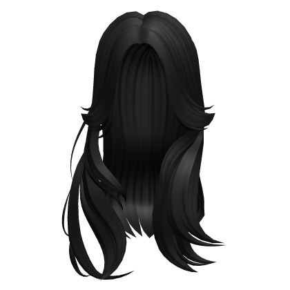 Long Angelic Wavy Hair (Black) Roblox item