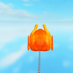 Cart ride into a rotisserie chicken