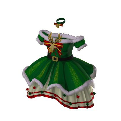 Christmas Green Dress thumbnail
