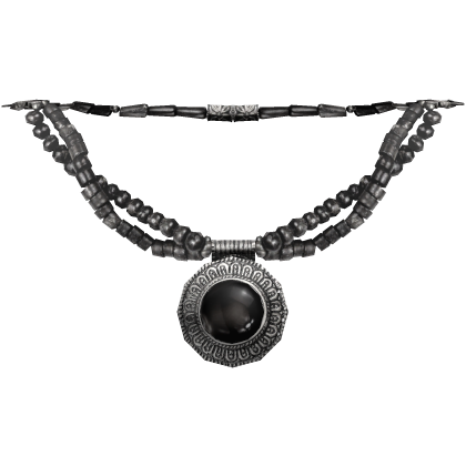 Amulet Ancient Gaian Bead Black Necklace Roblox item