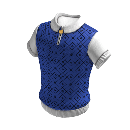 Polo Shirt | White Dark Blue thumbnail