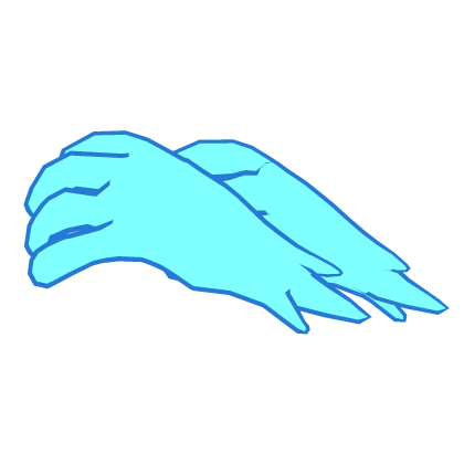 Spirit Hand Blue Transparent