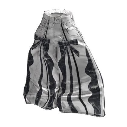 💜 Kitsch Patchwork Wide Denim Pants_White