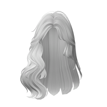 Cute Flowy Hair (White) Roblox item