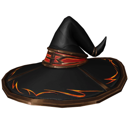 Magma Fiery Wizard Witch Hat