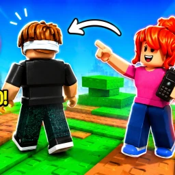 👀 He Can Only See Behind! [2 Player Obby] icon