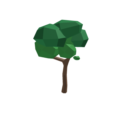 Low Poly Tree with effect leaf