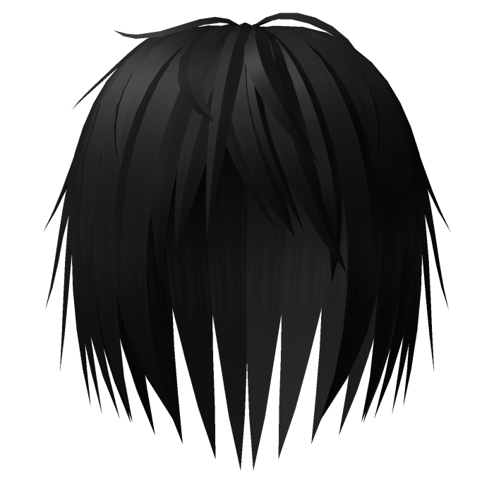 black long spikey emo hair