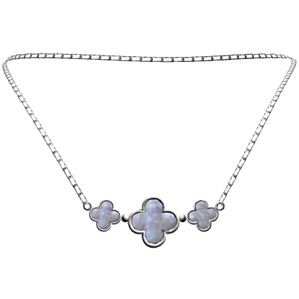 Multi Silver Clover Necklace 3.0 