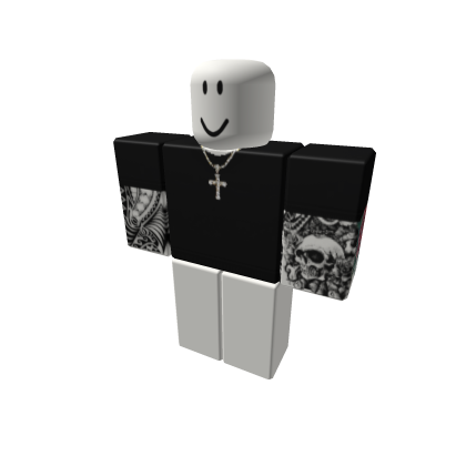 Black emo camisa
