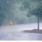 its raining----