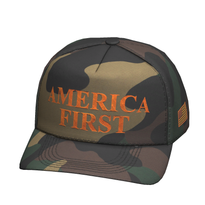 Camo America Cap Roblox item