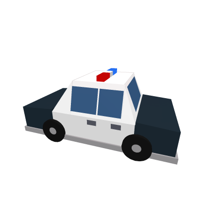 Police Car Lights On