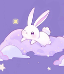 Space bunny cute bunny