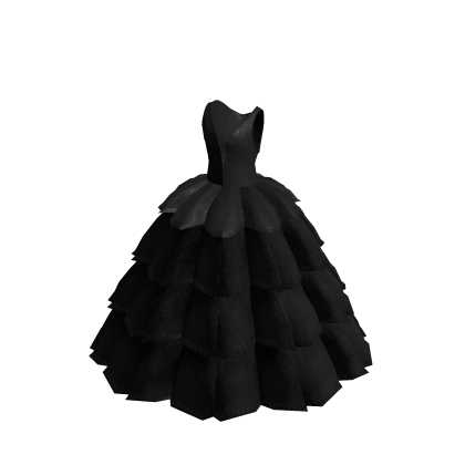 4 Layered Wedding Dress | Black