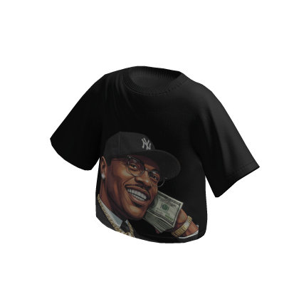Boxy T Shirt Black Rich