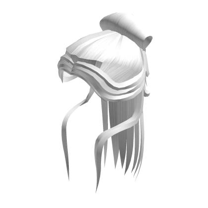 ✧ elegant traditional chinese hair in white Roblox item