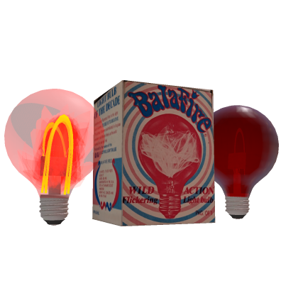 Gas-Glo BalaFire Novelty Light Bulb