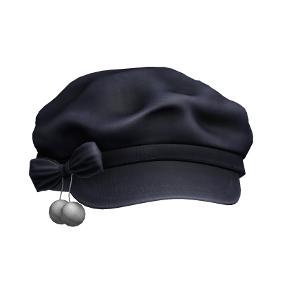 Cute Soft Fluffy Beret Cap (Navy Blue)
