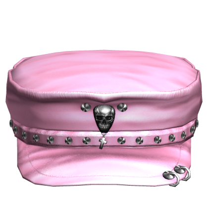 Pink Skull Punk Grunge Cap Roblox item