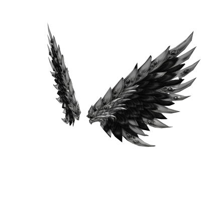 Ornate Black and white Wings Roblox item