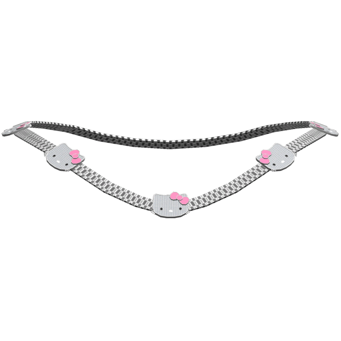 Silver kitty rolex chain necklace [3.0]