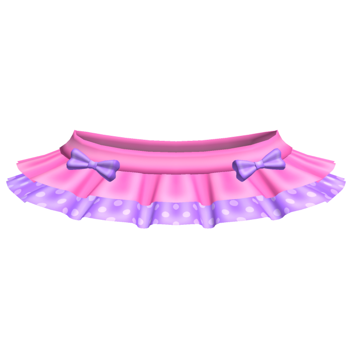 ♡꒱ cutesy kawaii hot pink and purple tutu skirt