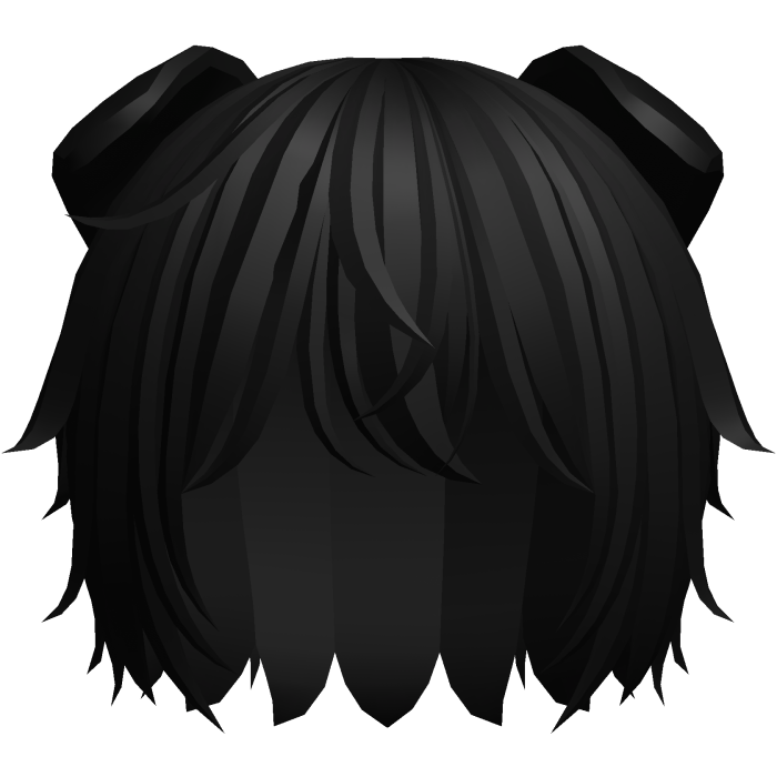 cute messy emo puppy boy hair in black
