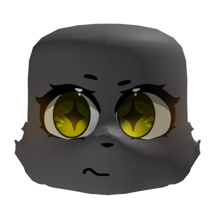 Yellow Grey Annoyed Furry Face Roblox item