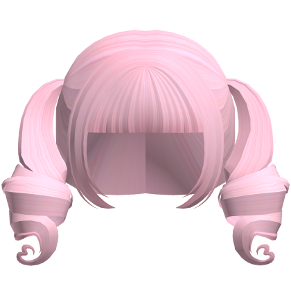 𐔌♡ : bubblegum swirly heart hair
